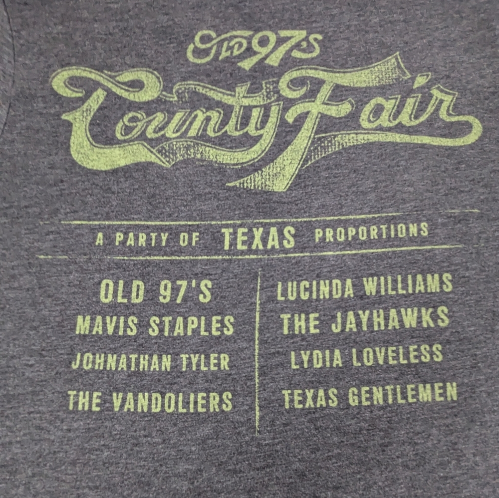 The Old 97's County Fair 4.4.17 Lucinda Williams Concert Tee Medium